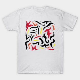 Colorful Abstract Fire T-Shirt